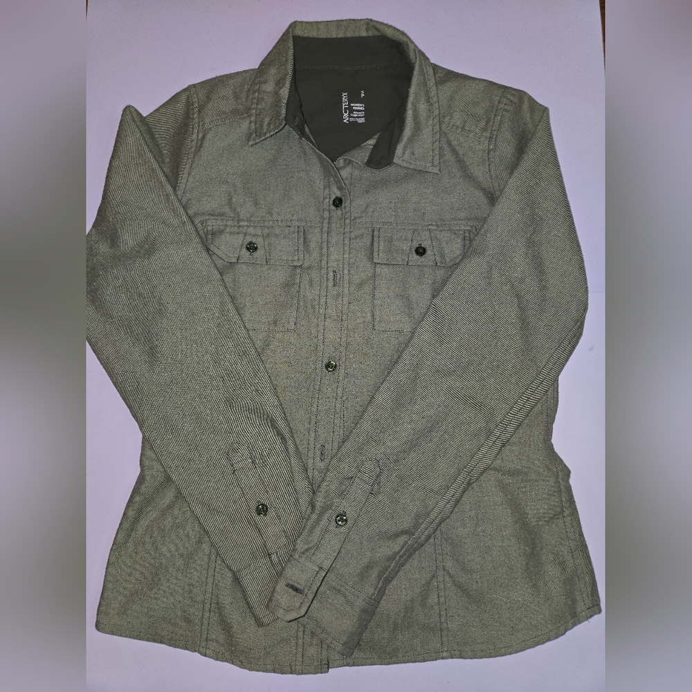 Arc'teryx Olive Green Utility Shirt Jacket